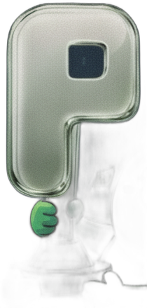 The glass P